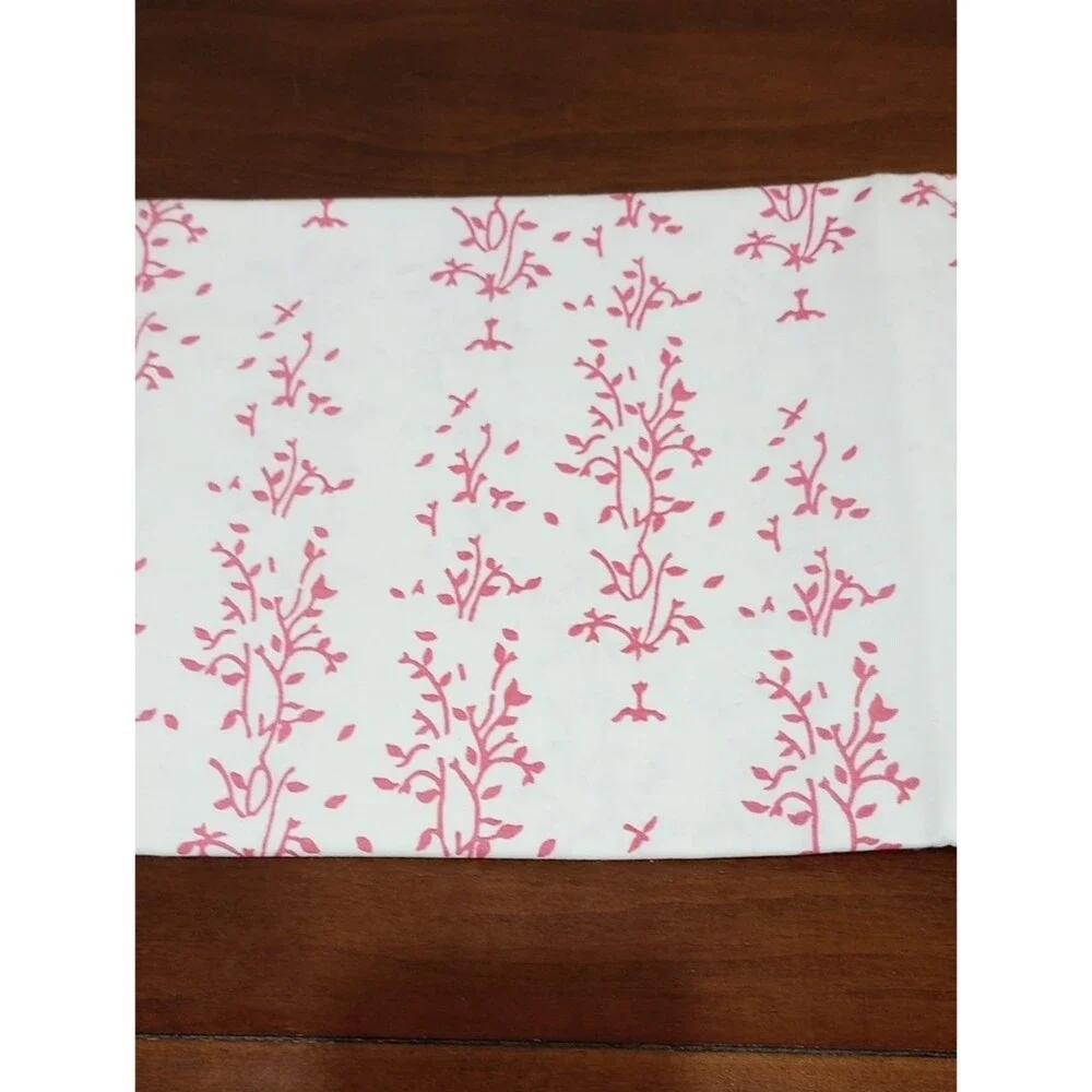 John Robshaw Textiles 100% Cotton Block Print Rosado Table Cloth, 60